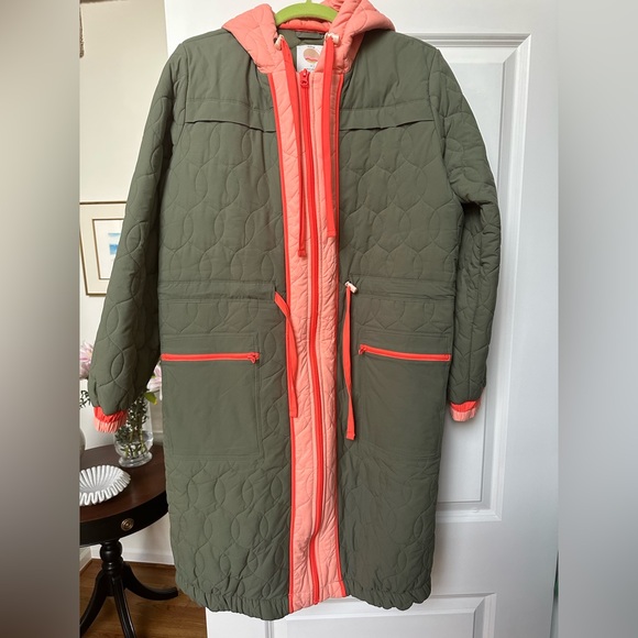 Anthro Daily Practice Green Quilted Coat - Picture 5 of 8